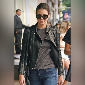 Zara Leather Moto Jacket